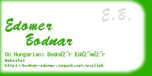 edomer bodnar business card
